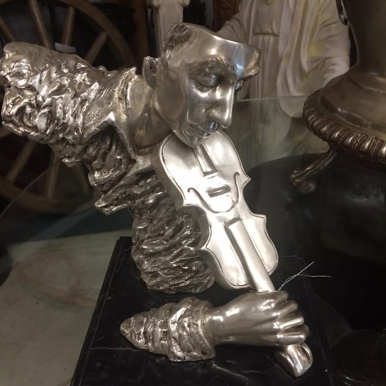 Bronze Violin Player Bust Bronze Violin Player Bust